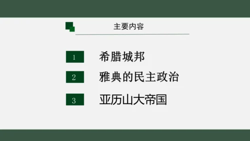 第4课 希腊城邦和亚历山大帝国 课件（18张PPT）