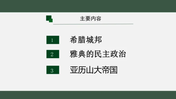 第4课 希腊城邦和亚历山大帝国 课件（18张PPT）