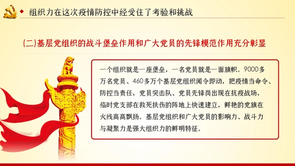 党的组织力建设党建党课PPT模板