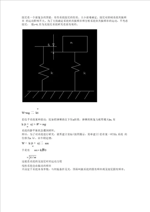 振动理论基础课程总结报告