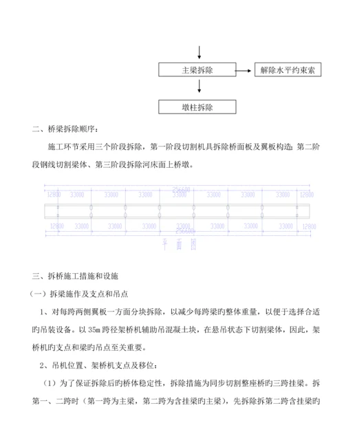 旧桥拆除综合施工专题方案.docx