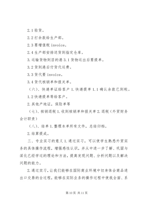 国贸实习报告范文及格式.docx