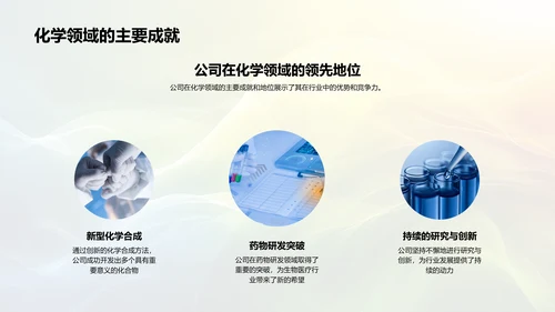 化学领域的企业历程PPT模板