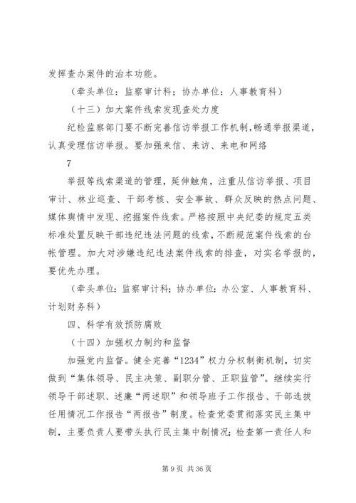 建立健全惩治和预防腐败体系XX年XX年工作规划 (3).docx