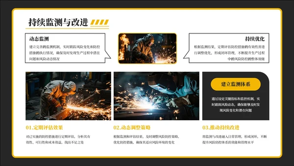 黑黄色安全生产月安全教育通用PPT模板