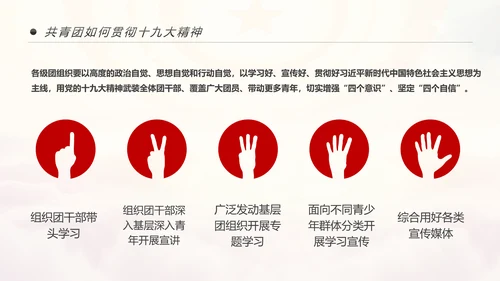 中国共青团学习十九大精神做合格团员PPT