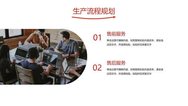 红色品管部年终工作总结PPT模板