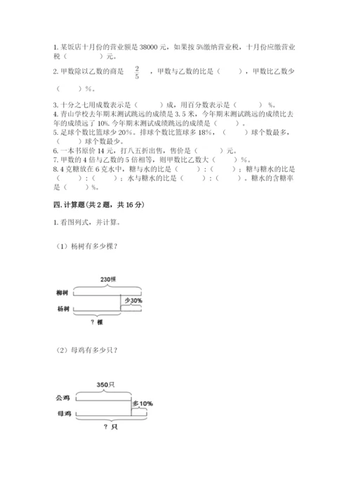 苏教版六年级下册数学期中测试卷带答案（能力提升）.docx