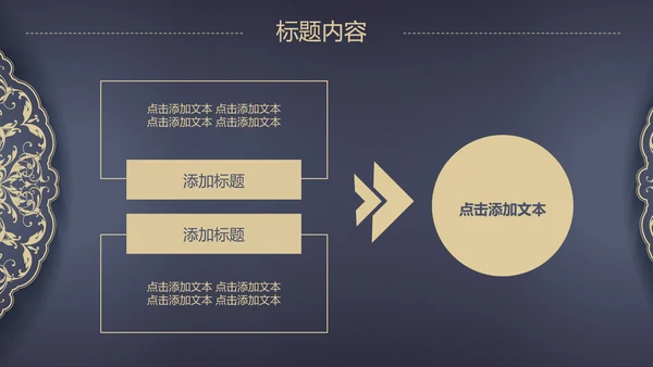 高档欧式复古花纹PPT动态模板