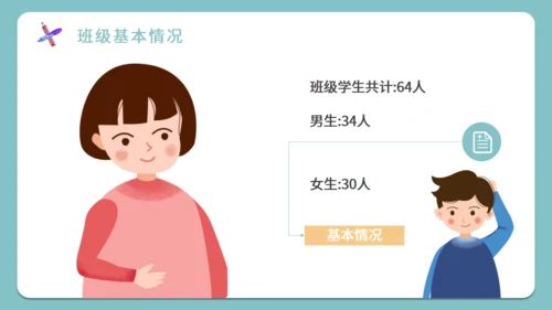 开学家长会班教师教学通用PPT模板