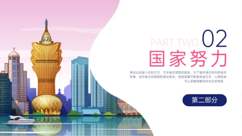 澳门回归XX周年回归祖国，共创辉煌通用PPT模板