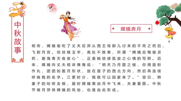 完整内容中国传统节日中秋佳节赏月文化PPT模板
