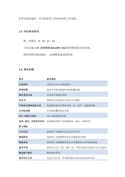 帮助台支持岗位职责说明书.docx