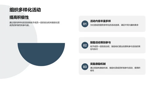 优化学生社团管理PPT模板