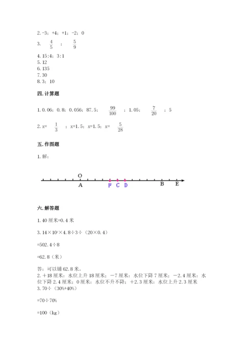 沪教版小学数学六年级下册期末检测试题及完整答案【夺冠系列】.docx