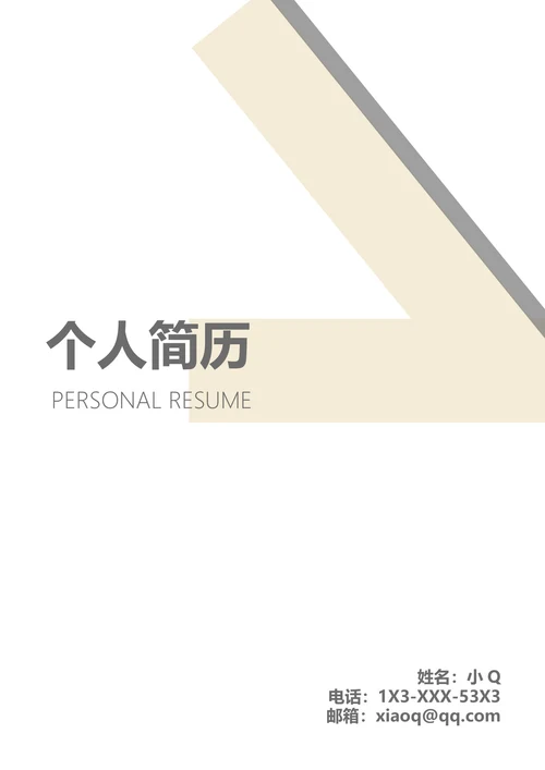 教师职位简历