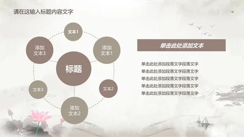 淡雅古韵水墨中国风ppt动态模板
