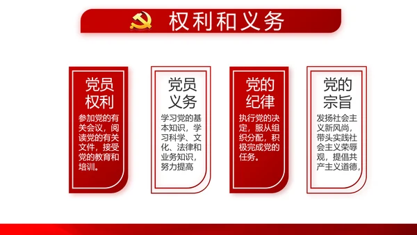 红色党支部年终工作总结述职报告学习教育PPT