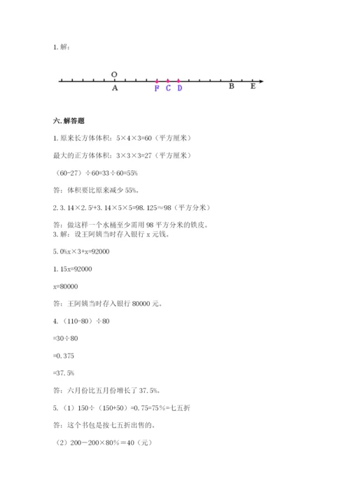 六年级下册数学期末测试卷（巩固）word版.docx