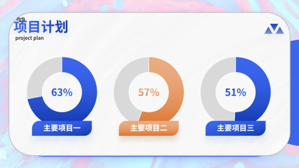 商务汇报蓝色卡通地球通用PPT模板