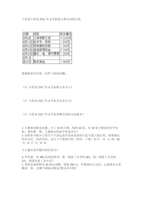 北师大版小学六年级下册数学期末检测试题（各地真题）.docx