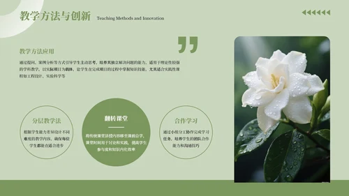 绿色清新风工作总结汇报通用PPT模板
