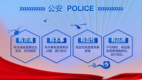 绿色大气公安年终工作总结计划PPT
