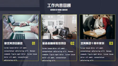 年终总结工作商务风通用PPT模板
