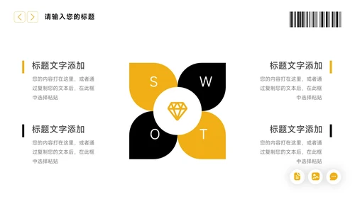 黄色大气干净服装品牌介绍PPT模板