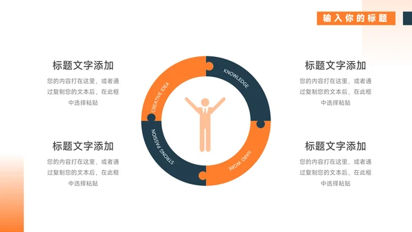 橙色通用教育教学模板PPT模板