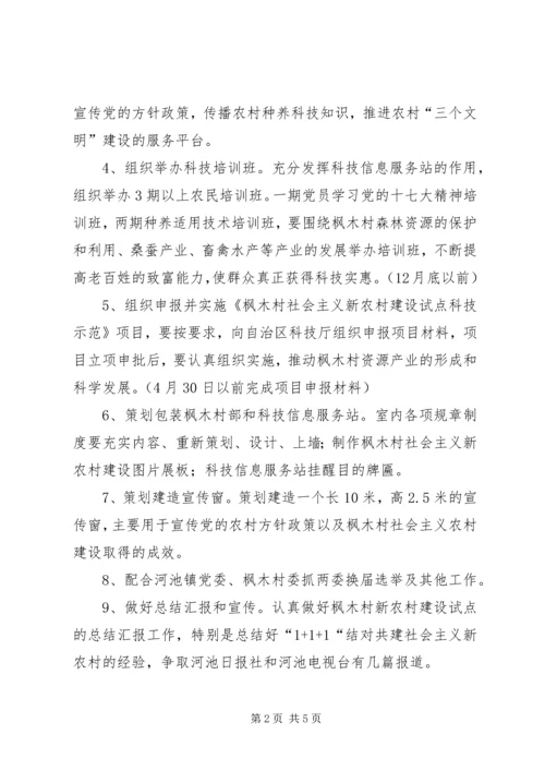 社会主义新农村建设试点工作计划计划.docx