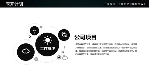 炫酷房地产工作汇报通用PPT模板