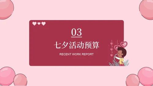 爱在七夕情人节活动宣传丘比特通用PPT模板