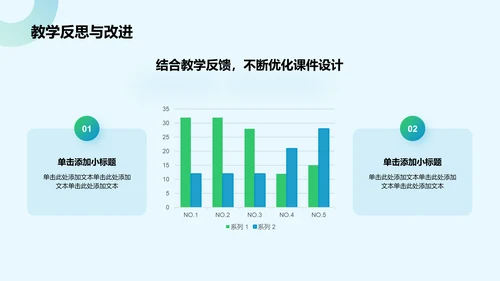 蓝色几何风教师说课教学设计公开课PPT模板
