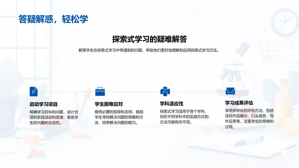 探索式学习报告PPT模板