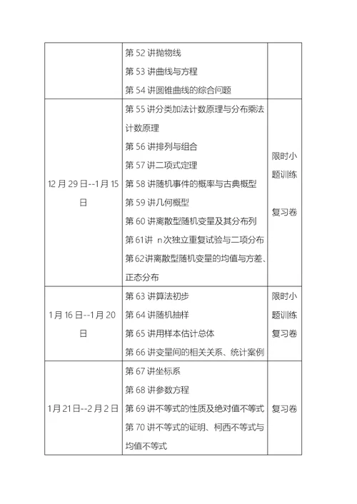 2019届高三数学一轮复习方案定稿版