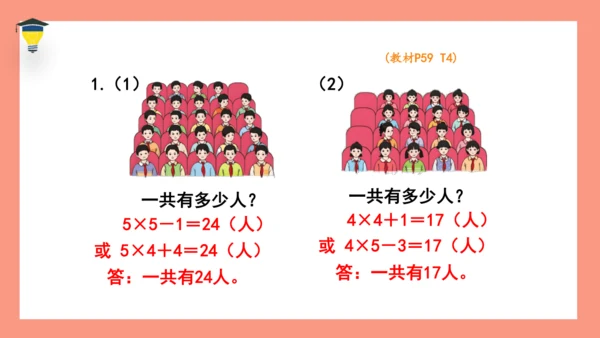 人教版二年级数学上册第四单元表内乘法《乘加乘减》课件(共15张PPT)