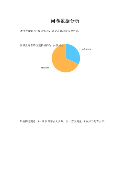 汉服爱好者市场调查汇总报告.docx