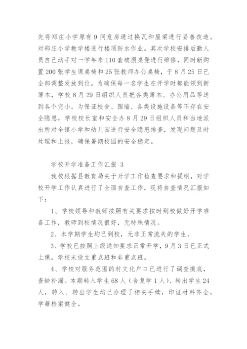 学校开学准备工作汇报.docx