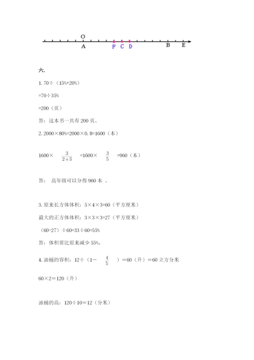 人教版六年级数学下学期期末测试题精品【完整版】.docx