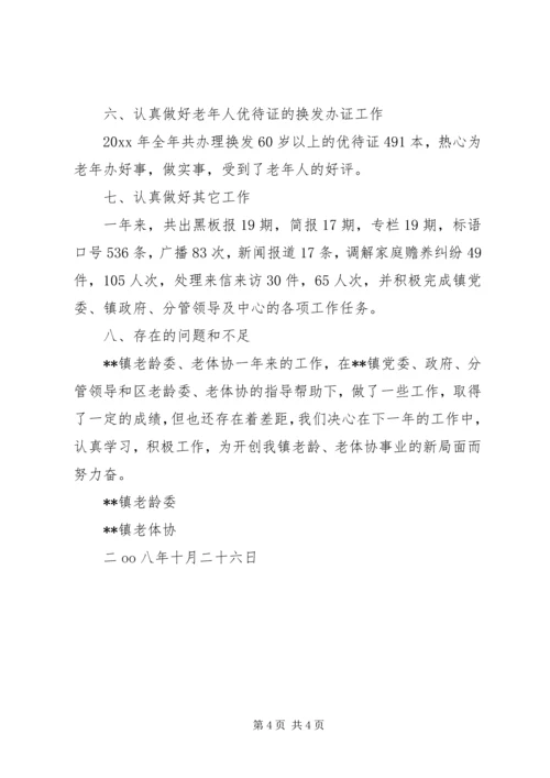 乡镇老龄委、老体协工作总结.docx