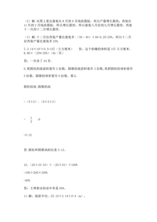 六年级小升初数学解决问题50道（考点提分）.docx