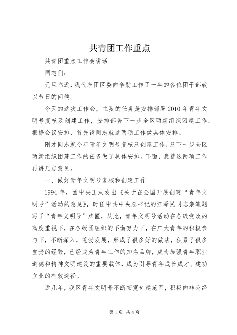 共青团工作重点 (2).docx
