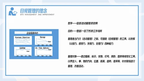 插画风精益生产现场管理和改善培训PPT模板