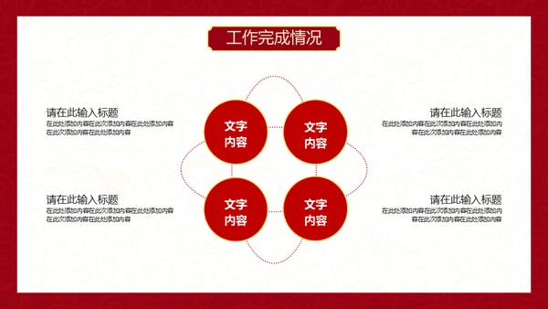 红色中国风虎年新年工作计划通用PPT模板