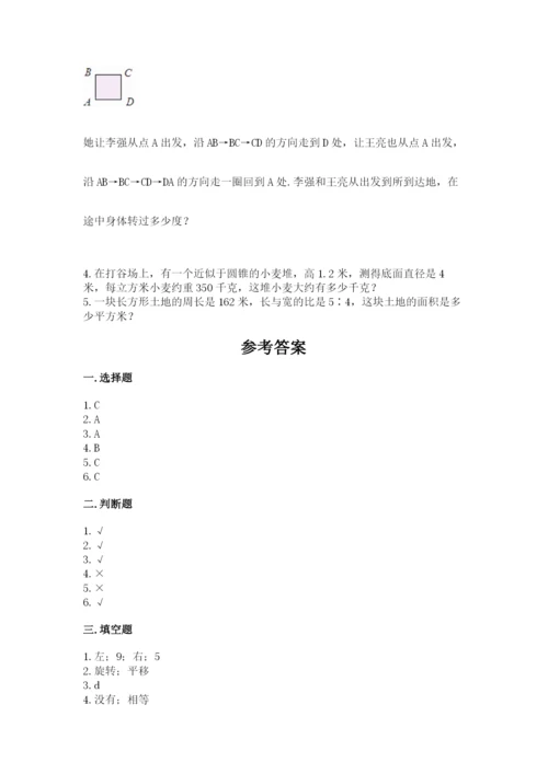 北师大版数学六年级下册期末测试卷精品【a卷】.docx