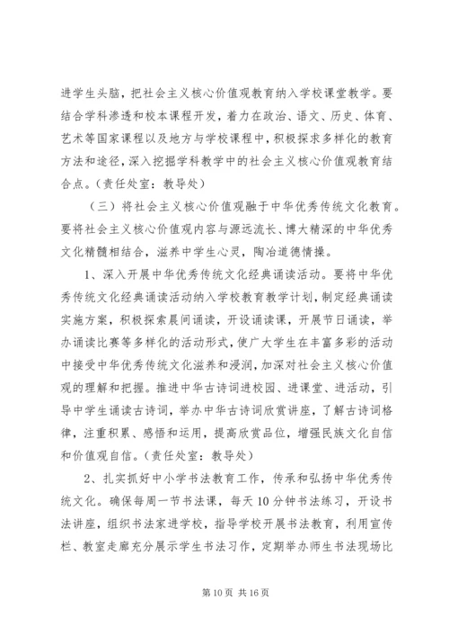 践行社会主义核心价值观主题教育实施方案.docx