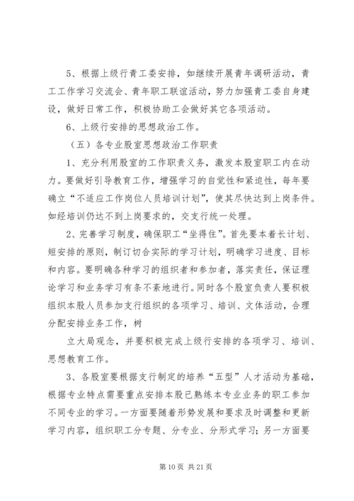 银行思想政治工作总结与安排 (7).docx