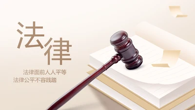大气创意法律律法律师工作总结PPT