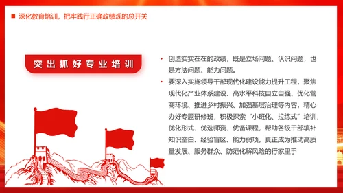 政绩观引领高质量发展PPT模板